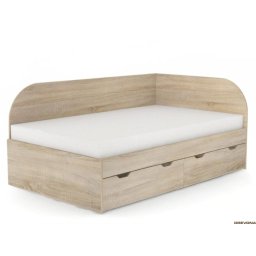 Drevona, Posteľ, 120x200, Pravá, viac farieb, REA GARY 120