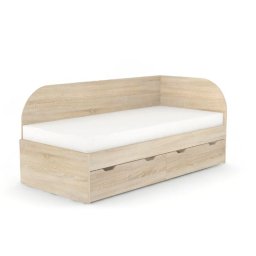 Drevona, Posteľ, 90x200, Pravá, viac farieb, REA GARY 90