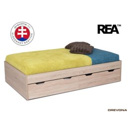 Drevona, Posteľ, 90x200, viac farieb, REA MISTY 90