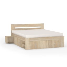 Drevona, Manželská posteľ, 160x200, viac farieb, REA LARISA 160