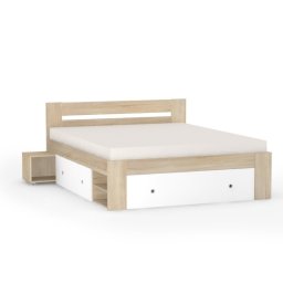 Drevona, Manželská posteľ, 160x200, viac farieb, REA LARISA-BIE 160