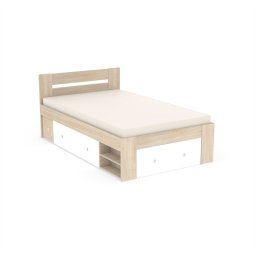 Drevona, Posteľ, 120x200, viac farieb, REA LARISA-BIE 120