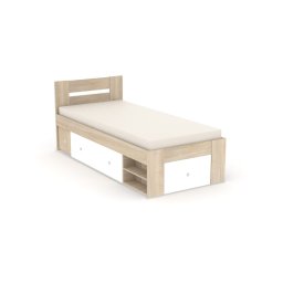 Drevona, Posteľ, 90x200, viac farieb, REA LARISA-BIE 90