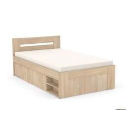 Drevona, Posteľ, 120x200, viac farieb, REA LARISA 120