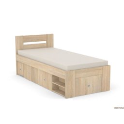 Drevona, Posteľ, 90x200, viac farieb, REA LARISA 90