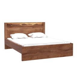 Kondela Manželská posteľ, 160x200, s roštom, jaseň svetlý, INFINITY