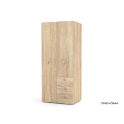Drevona, Skriňa, 80cm, kombinovaná, viac farieb, REA TEENY 1