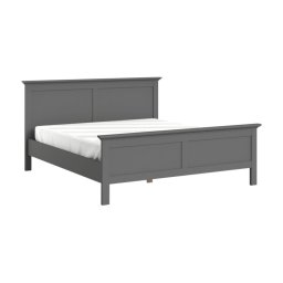 Kondela Manželská posteľ, 180x200, sivá, PARIS