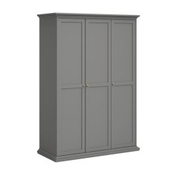 Kondela Skriňa, 139cm, kombinovaná, sivá, PARIS 75353