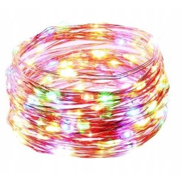 50 LED svetelná reťaz drôt farebné