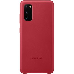 Samsung Kožený Kryt pre Galaxy S20 Red EF-VG980LREGEU