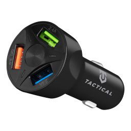 Tactical APD-369 3xUSB-A QC 3.0 7A Autonabíjačka Black
