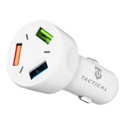 Tactical APD-369 3xUSB-A QC 3.0 7A Autonabíjačka White