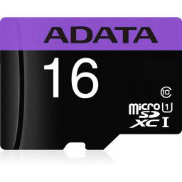 ADATA microSDHC 16GB class 10 + adapter AUSDH16GUICL10-RA1