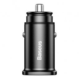Baseus Square 2x USB QC 3.0 autonabíjačka, čierna (CCALL-DS01)