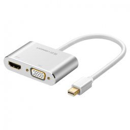 Ugreen MD115 adaptér HDMI - VGA - MiniDP Full HD, biely (MD115 20421)