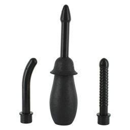 Seven Creations Anal Douche Kit (UNISEX BLACK)