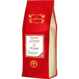 Káva Espresso Gusto 70% arabica, 30% robusta 1kg Caffellini