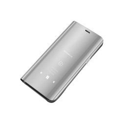Hurtel Clear view strieborné púzdro na telefon Huawei P Smart 2020