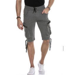 Cipo & Baxx teplákové kraťasy CK225 anthracite