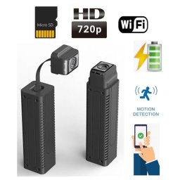 Mini pinhole HD kamera s otočným husím krkom + WiFi/P2P + detekcia pohybu