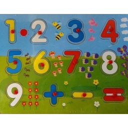 PUZZLE dreven s slami