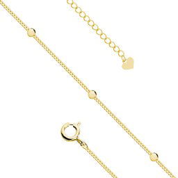 Olivie Strieborná retiazka na nohu MARRY GOLD 5287