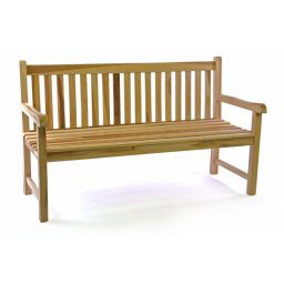Záhradná lavica masív DIVERO 3-miestna 150 cm