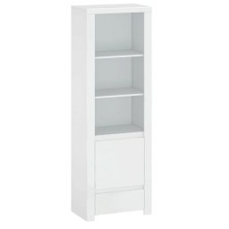Kondela Regál, 68cm, biely lesk, LINDY 1D1S