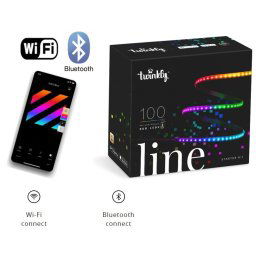 LED pás svietiaci programovateľný nalepovací 1,5m - Twinkly Line - 100 ks RGB + BT + Wi-Fi
