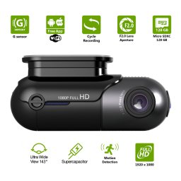 Mini kamera do auta so Super kondzentárom + FULL HD + Wifi + 143° záber - Profio S13