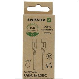 Swissten Data Cable USB-C USB-C 1,2 m, biely 71506301ECO