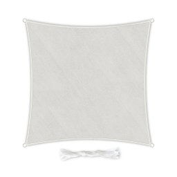Blumfeldt Štvorcová slnečná clona, 4 x 4 m, s upevňovacími okami, polyester, priedušná