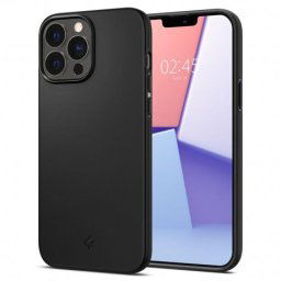 Spigen Thin Fit silikónový kryt na iPhone 13, čierny (ACS03677)