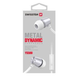 Slúchadlá Swissten Dynamic YS500, strieborné 51107002
