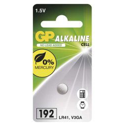 EMOS Alkalická gombíková batéria GP 192F (LR41), 1ks B13921