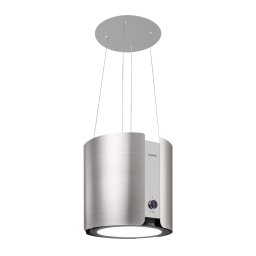 Klarstein Skyfall ostrovná odsávačka Ø45cm, recirkulácia 413m³/h, LED