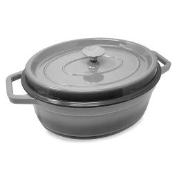Klarstein Podolica, pekáč, 5,5 l, kastról, liatinový, smaltovaný, oválny, rukoväte