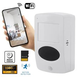 Spy kamera ukrytá v detektore pohybu s Wifi + FULL HD 1080P + IR nočné videnie 5m + detekcia pohybu