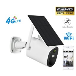 Solárna bezpečnostná FULL HD kamera so vstavanou batériou 14400 mAh + IR LED + Wi-Fi + 4G