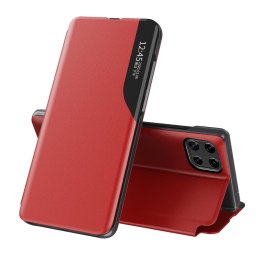 Hurtel Eco Leather View Case, Samsung Galaxy A22 4G, červené