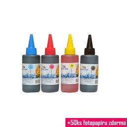 Starink kompatibilní fľaše s atramentom Brother 4 x 100 ml - univerzální (Čierna + 3x Farby)
