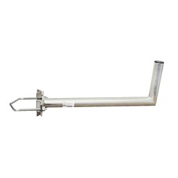 Anténny držiak 50 na stožiar s vinklom priemer 42mm výška 16cm žiar.