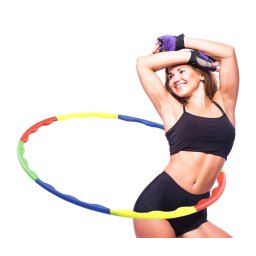 Veľký cvičebný kruh hula hop je možné rozložiť ľahká montáž