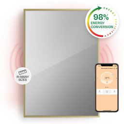 Klarstein La Palma 750 smart, infračervený ohrievač 2 v 1, 85 x 60 cm, 750W, zrkadlová predná časť
