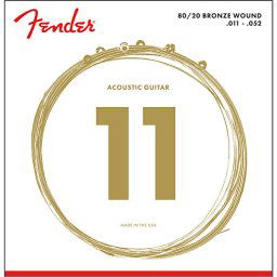 Struny na akustickú gitaru 11-52 70CL bronze Fender