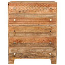indickynabytok.sk - Komoda Manu 90x120x45 indický masív mango