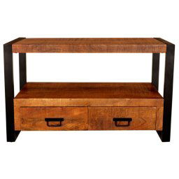 indickynabytok.sk - TV stolík Retro 100x60x45 indický masív mango