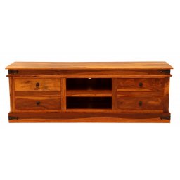 indickynabytok.sk - TV stolík 160x55x45 Jali z indického masívu palisander