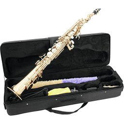 Saxofón Soprán Bb SP-10 zlatý Dimavery